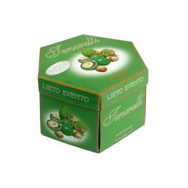 Tenerelli Lieto Evento Verde Crispo confetti incartati singolarmente in astuccio da 500 g