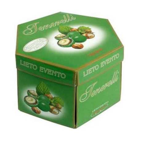 Tenerelli Lieto Evento Verde Crispo confetti incartati singolarmente in astuccio da 500 g