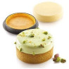 Kit Stampo 6 Crostatine Tonde classiche con Anelli o Kit Tarte Ring Klassik da 7 cm di Silikomart