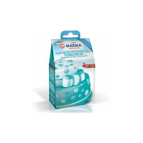Panetto di pasta di zucchero turchese da 250 g di Madma Panetto di pasta di zucchero turchese da 250 g di Madma