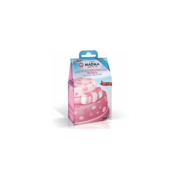 Panetto di pasta di zucchero rosa da 250 g di Madma