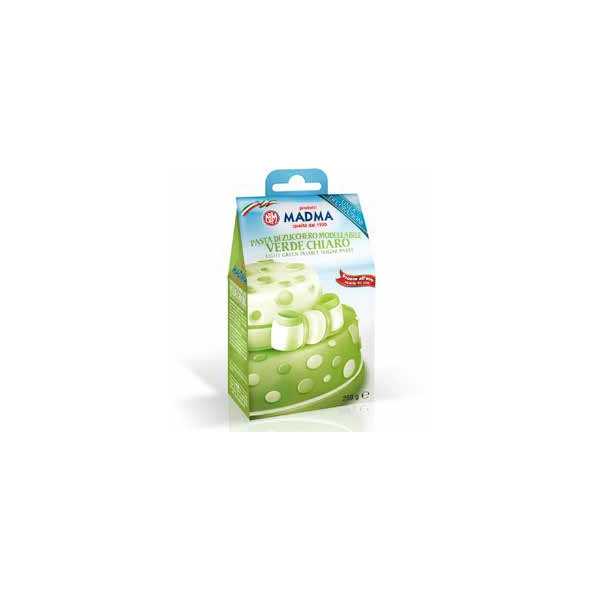 Panetto di pasta di zucchero verde chiaro da 250 g di Madma