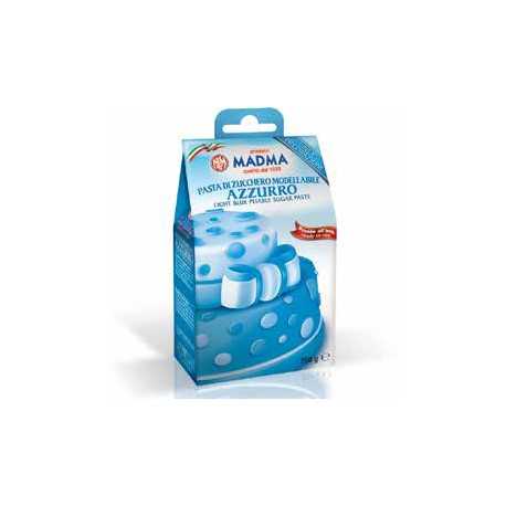 Panetto di pasta di zucchero azzurro da 250 g di Madma