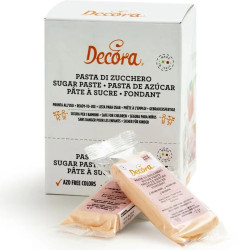 Panetto di asta di zucchero color Rosa Carne da 100 g di Decora