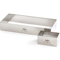 Da 7 a 40 cm Cornice rettangolare inox altezza 4,5 cm