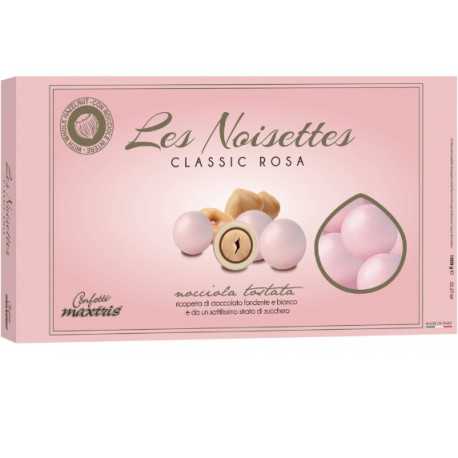 Confetti Maxtris le Noisettes Rosa da 1 Kg, confetti tondi rosa alla nocciola Confetti Maxtris le Noisettes Rosa da 1 Kg, confetti tondi rosa alla nocciola