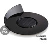 Set 100 vassoi monoporzioni rotondi in plastica neri da 86 mm, riutilizzabili da Silikomart Set 100 vassoi monoporzioni rotondi in plastica neri da 86 mm, riutilizzabili da Silikomart