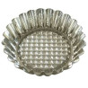 Formina in Latta di Crostatine Tonda con fondo Rialzato o stampino furbo diametro 10 cm ed altezza 2,3 cm Formina in Latta di Crostatine Tonda con fondo Rialzato o stampino furbo diametro 10 cm ed altezza 2,3 cm