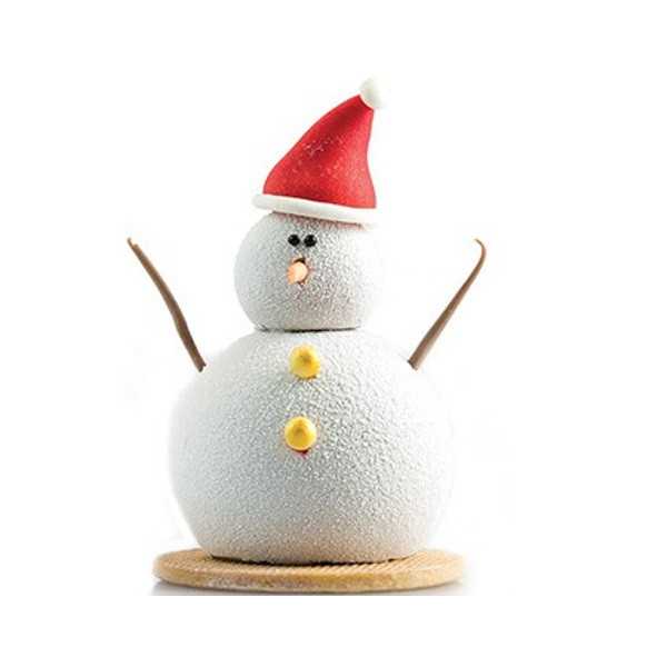 Kit stampi in silicone per dolce Pupazzo di Neve da Silikomart