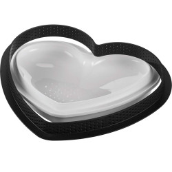 Kit Tarte Ring Amore da Silikomart: 1 stampo ad anello e 1 stampo in silicone a cuore