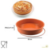 Stampo Tortiera Tonda Round Pan in silicone diametro 18 cm da Silikomart Stampo Tortiera Tonda Round Pan in silicone diametro 18 cm da Silikomart
