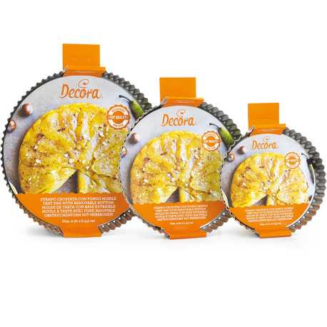 Stampo Crostata Tonda Fondo Mobile Varie Misure Decora Stampo Crostata Tonda Fondo Mobile Varie Misure Decora