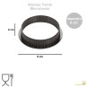 Stampo ad anello tondo micro-forato per crostatine e tortine Tarte Ring Round da 8 cm di Silikomart