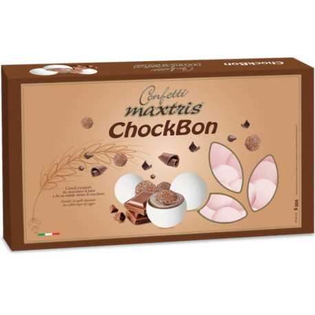 Confetti Maxtris Chock Bon Rosa, confetti rosa tondi ai creali e crema alla nocciola di Maxtris da 900 g Confetti Maxtris Chock Bon Rosa, confetti rosa tondi ai creali e crema alla nocciola di Maxtris da 900 g
