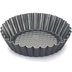 10 o 12 cm Formina crostatina tonda in alluminio antiaderente con fondo rialzato da Vespa