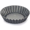 Formina Crostatina Tonda con Fondo Rialzato in alluminio antiaderente di diametro 10 cm e 12 cm