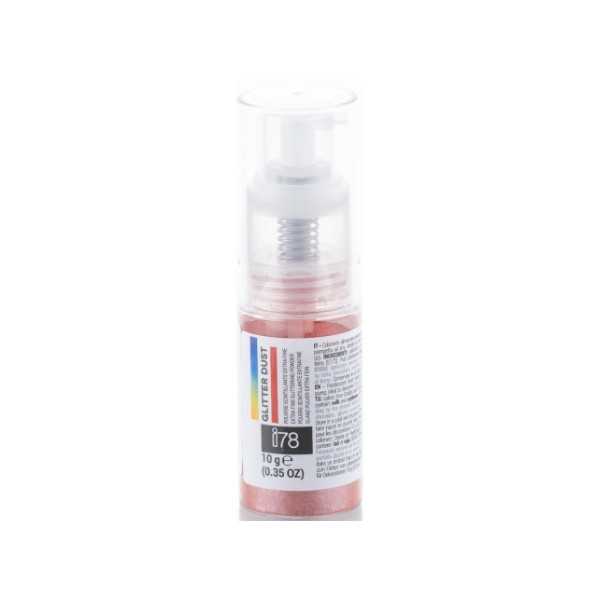 Glitter Dust Red 10 g Silikomart colorante in polvere spray color rosso glitterato perlescente, della linea i78