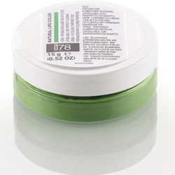 Natural Lipo Color Verde colorante naturale liposolubile in polvere 15 g o 50 g linea i78 di Silikomart