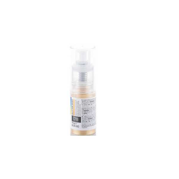 Glitter Dust Gold 10 g Silikomart: colorante in polvere spray color oro glitterato perlescente, della linea i78