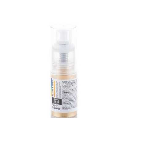 Glitter Dust Gold 10 g Silikomart: colorante in polvere spray color oro glitterato perlescente, della linea i78 Glitter Dust Gold 10 g Silikomart: colorante in polvere spray color oro glitterato perlescente, della linea i78