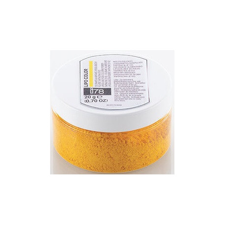 20 g Lipo Color Giallo colorante in polvere liposolubile della linea i78 di Silikomart