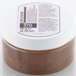 20 g Lipo Color Marrone colorante in polvere liposolubile linea i78 da Silikomart