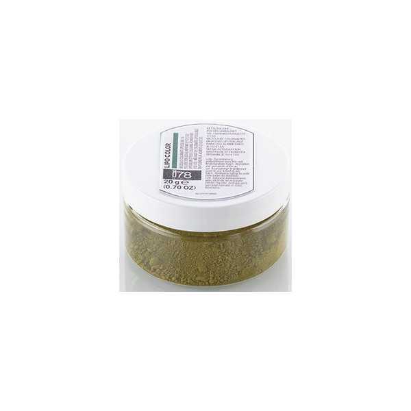 20 g Lipo Color verde colorante in polvere liposolubile linea i78 da Silikomart