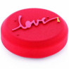 Kit Love 360 Silikomart: stampo in silicone bianco forma tonda ø12xh3,5 cm con tappetino decoro scritta love