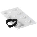 Tarte Ring Amore 80 mm da Silikomart: Kit di 8 stampi ad anelli per crostatine a cuore