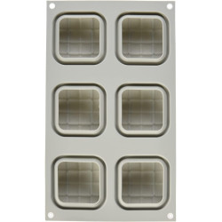 Grigio Silikomart 25.011.99.0082 Set 2 Stampi in Silicone Mini raggio 