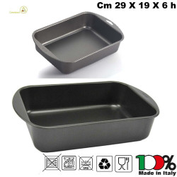 29 o 42 cm Teglia lasagnera sfornatutto Vespa alluminio antiaderente h 6 cm