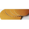 32 o 34 cm Piatto ala porta-torta in cartoncino color oro su oro