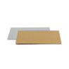 Sottotorta accoppiato oro e argento rettangolare da 25 per 35 cm, sottile da 1,5 mm Sottotorta accoppiato oro e argento rettangolare da 25 per 35 cm, sottile da 1,5 mm