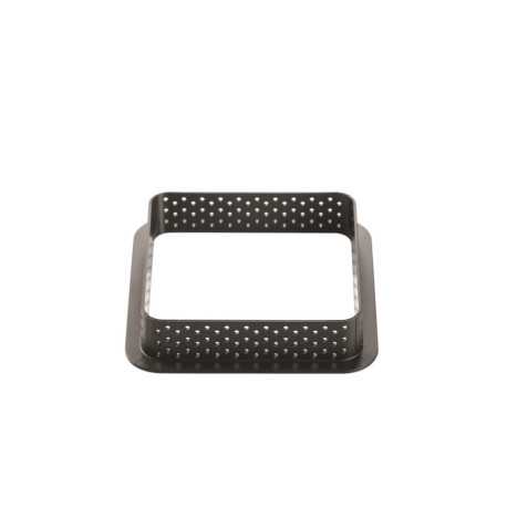 Stampo ad anello micro-forato per crostatine o tortine quadrate, Tarte Ring Square da 8 cm di Silikomart