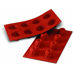 Stampo per 8 Small Gugelhopf in silicone diametro 5,5 cm da Silikomart