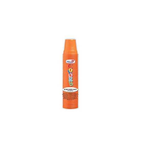 Bicchieri Shot cc 80 50 pz Arancio Bicchieri Shot cc 80 50 pz Arancio