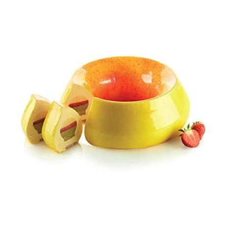 Kit Flame stampo ed inserto in silicone bianco con cutter da Silikomart