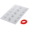 Stampo in silicone Limone da 30 ml in silicone Bianco con tagliapasta da Silikomart Stampo in silicone Limone da 30 ml in silicone Bianco con tagliapasta da Silikomart