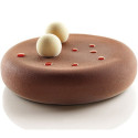 Eclipse 1000 Silikomart stampo silicone per torta tonda ø18xh4,5 cm per semifreddi volume 1000 ml