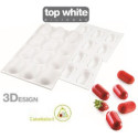 Stampo in silicone Pillow 30 per dolci mignon a forma di pillola
