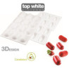 Stampo in silicone Pillow 30 per dolci mignon a forma di pillola