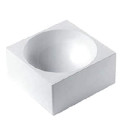 Stampo Zuccotto Tortaflex Zuc in silicone bianco di diametro 135 mm e volume 654 ml da Silikomart