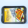 Teglia per pizza e biscotti, in alluminio antiaderente, rettangolare bassa, da Vespa Teglia per pizza e biscotti, in alluminio antiaderente, rettangolare bassa, da Vespa