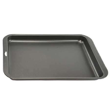 Teglia per pizza in alluminio teflonato o antiaderente 37 x 26 x 3 h mm Teglia per pizza in alluminio teflonato o antiaderente 37 x 26 x 3 h mm