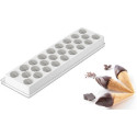 Stampo mini gelati Fiamma da Silikomart a forma di fiamma per mini cialde a forma di cono