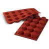 Ottagono Silikomart: stampo in silicone per 15 ottagoni mignon di ø38x26 mm Ottagono Silikomart: stampo in silicone per 15 ottagoni mignon di ø38x26 mm