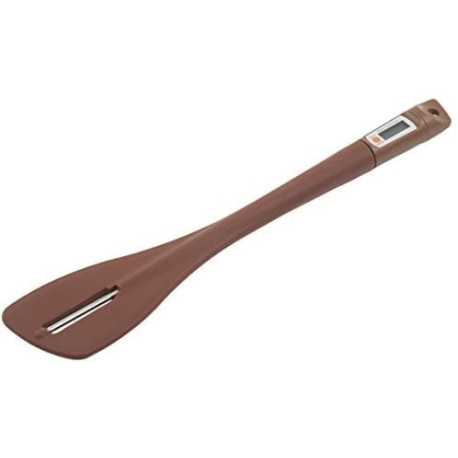 Spatola marrone con termometro Thermo Choc da Silikomart Spatola marrone con termometro Thermo Choc da Silikomart