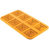 Stampo Quadrato 3.0 per 8 impronte in silicone giallo da Silikomart Linea Naturae Stampo Quadrato 3.0 per 8 impronte in silicone giallo da Silikomart Linea Naturae