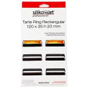 Tarte Ring Rectangular 6 Anelli micro-forati di 12 cm da Silikomart