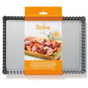 Forma Crostata Rettangolare Fondo Mobile 32 cm x 22 cm h 3,5 cm in acciaio alta qualità da Decora